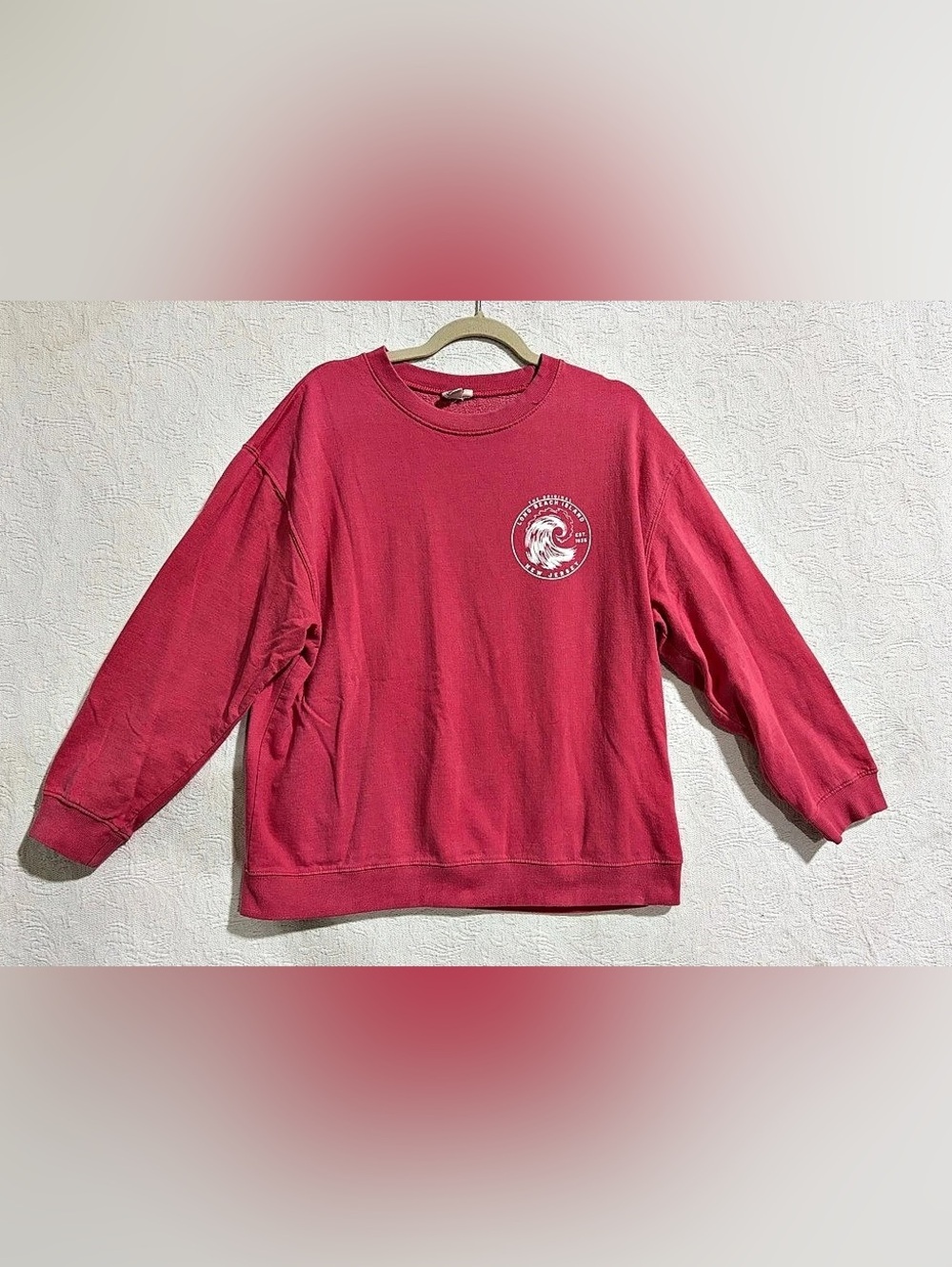 Long Beach Island Pink Sweatshirt Large